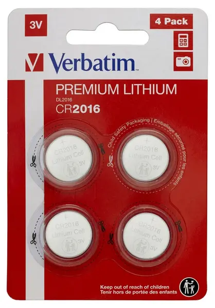 Bateria  VERBATIM PREMIUM ALKALINE CR2016 3 V,49531