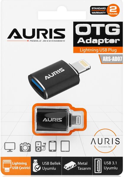 Adapter Auris Lightning OTG USB 3.1 ARS-AD07