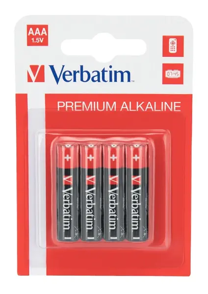 Bateria VERBATIM PREMIUM ALKALINE LR03, 1.5V,AAA  49920