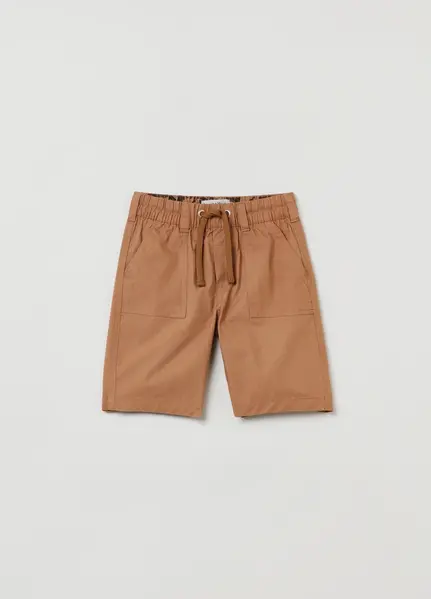 BOYS' SHORT TROUSERS, Madhësia: 8-9 vjeç, Ngjyra: Kafe hapur