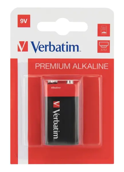 Bateria  VERBATIM PREMIUM ALKALINE 9 V, 49924