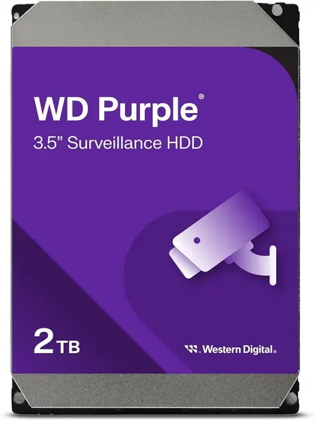 WD Purple Surveillance HDD 3.5  2TB SATA- WD23PURZ