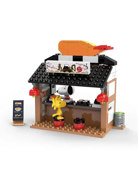 Lodër - Snoopy Street Fair Building Blocks B(Sushi Shop, 140 copë)