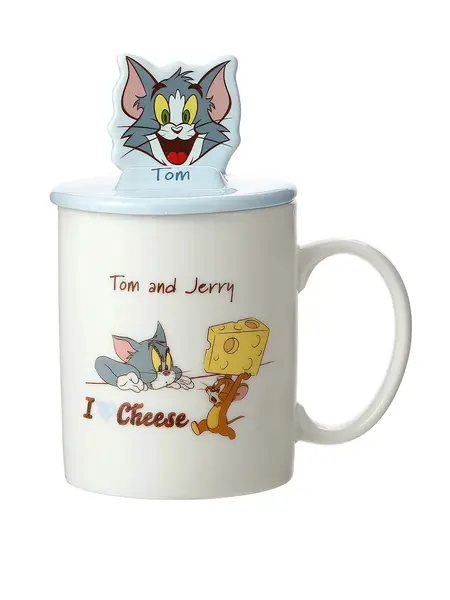 Tom & Jerry Filxhan me kapak 340ml (Kaltërt, Tom)