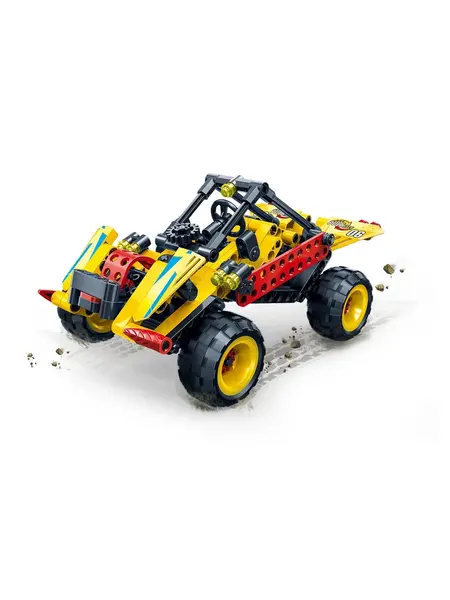 Lodër - Race Car Building Kit(Yellow, 200 copë)