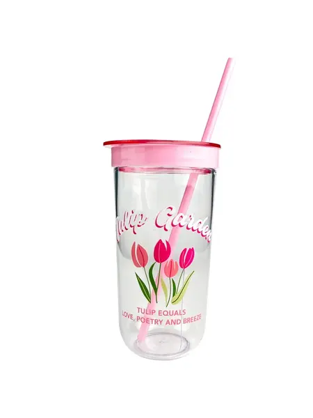 Gota plastike 600ml Tulip Garden Collection