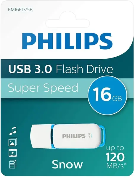 USB PHILIPS 16GB SNOW EDITION 3.0