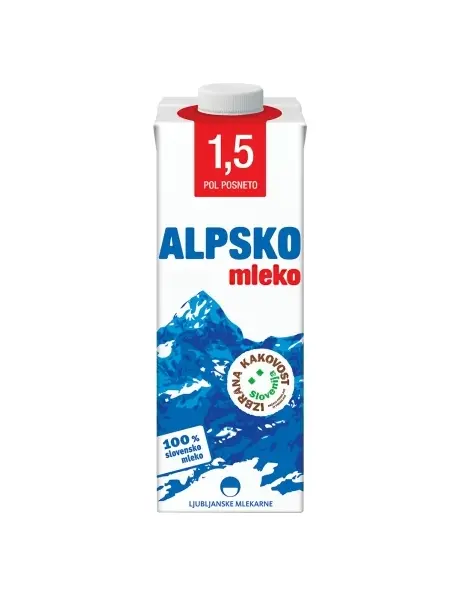 Alpsko qumësht  1.5 % 1L 1/12