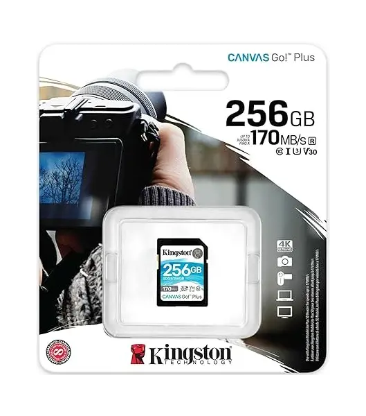 MicroUSB Kingston Canvas GO Plus, 256GB, UHS-I 10