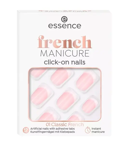 essence french MANICURE click-on nails 01