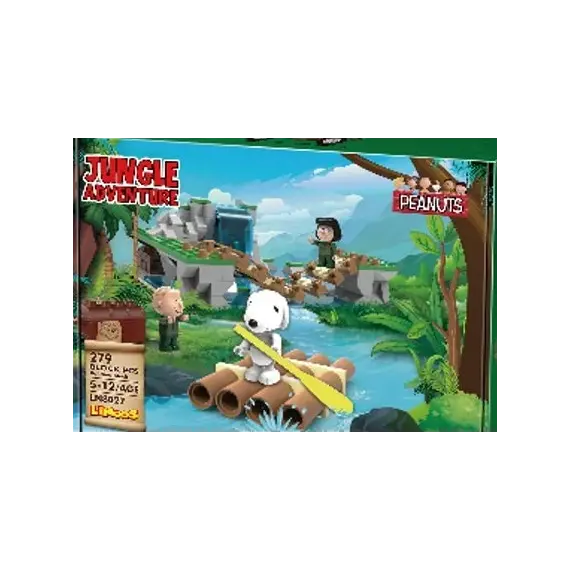 Lodër - Snoopy Jungle Adventure Building Blocks A(Waterfall, 316 copë)