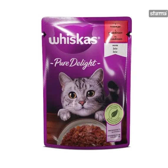 Whiskas Pure Delight Mish viçi 28x85g