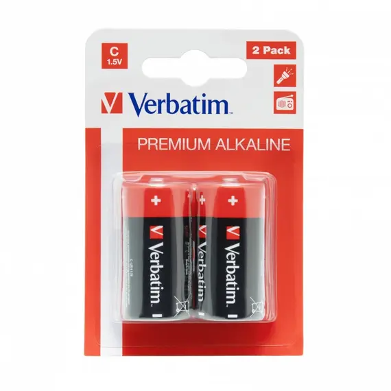 Bateria  Verbatim Premium Alkaline 1.5 V,  C  49922