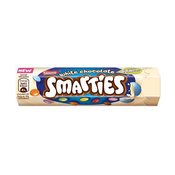 SMARTIES white choco tube 24x34g /P24