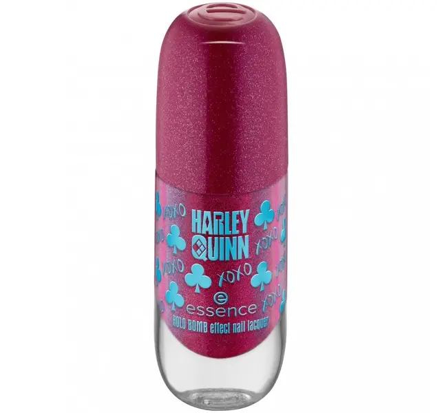 essence Harley Quinn HOLO BOMB effect nail lacquer 01