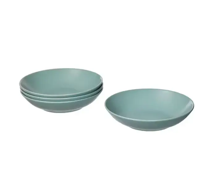 IKEA FARGKLAR Pjata set 4c 23cm / turkez, Ngjyra: Turkez