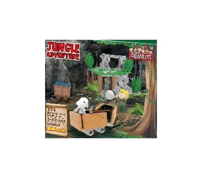 Lodër - Snoopy Jungle Adventure Building Blocks B(Abandoned Mine, 186 copë)