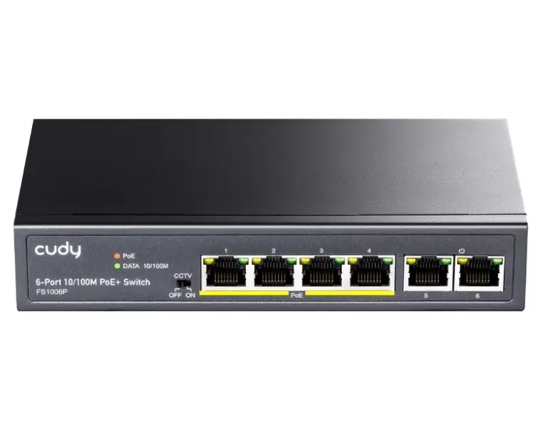 Switch Cudy FS1006P PoE+ 6port