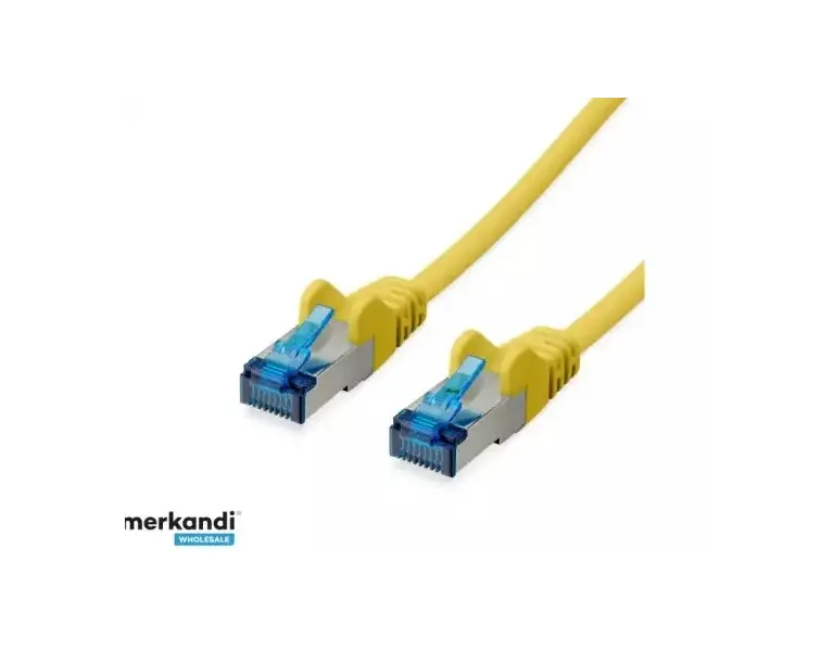 Kabëll Patchkabel CAT6a RJ45  SFTP PIMF  0,25m / Yellow