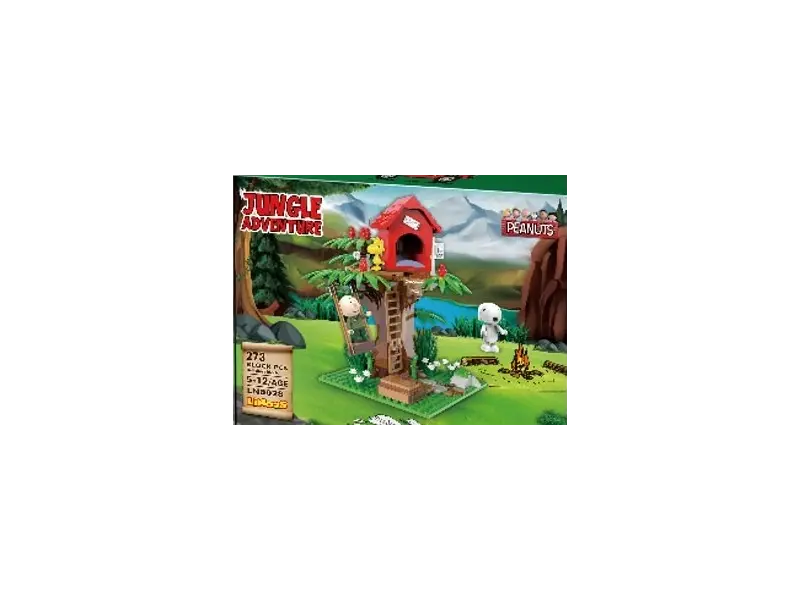 Lodër - Snoopy Jungle Adventure Building Blocks A(The Tree House, 287 copë)