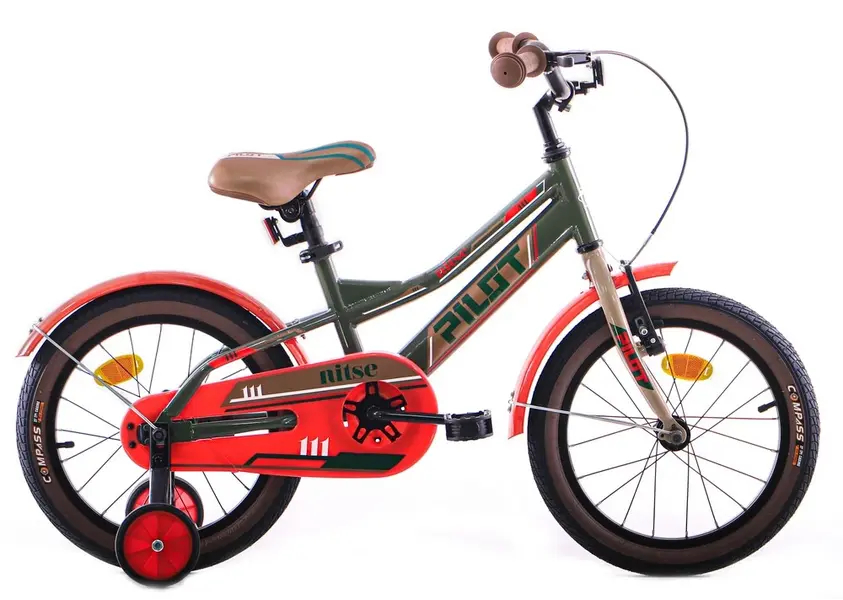 Biçikletë për fëmijë 16” Kids Bike Nitse Gjelbërt