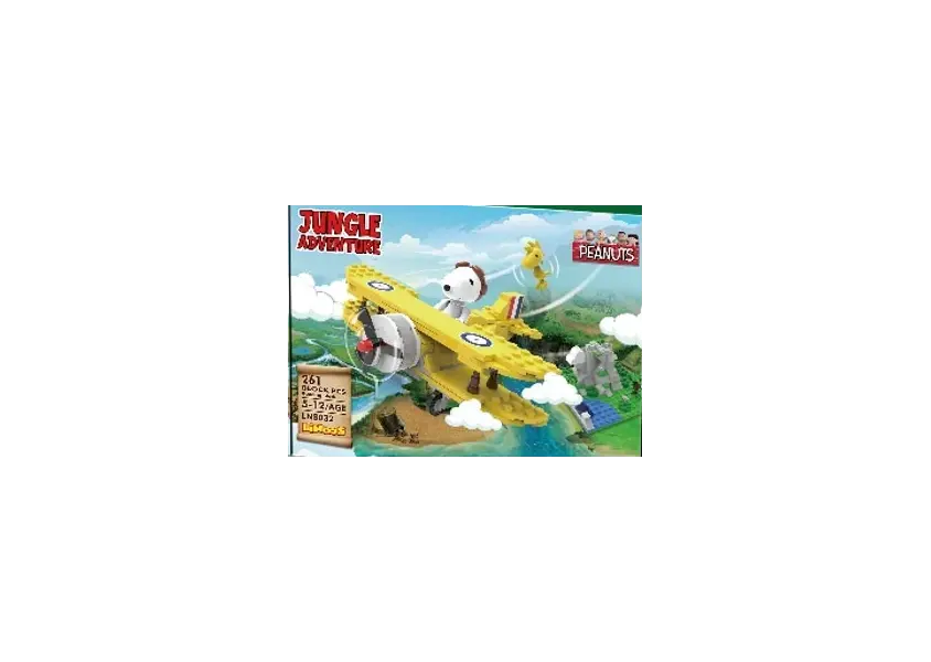 Lodër - Snoopy Jungle Adventure Building Blocks A(Airplane, 275 copë)