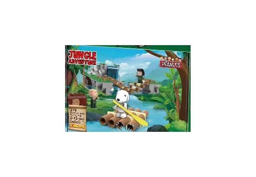 Lodër - Snoopy Jungle Adventure Building Blocks A(Waterfall, 316 copë)