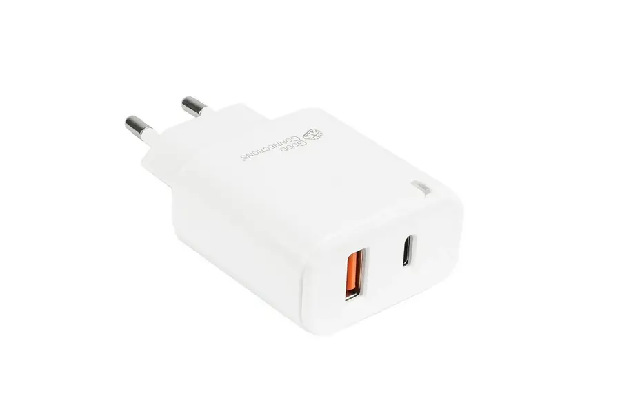 Mbushës telefoni USB 20W 2Port USBA; USB C PD3.0 / White "