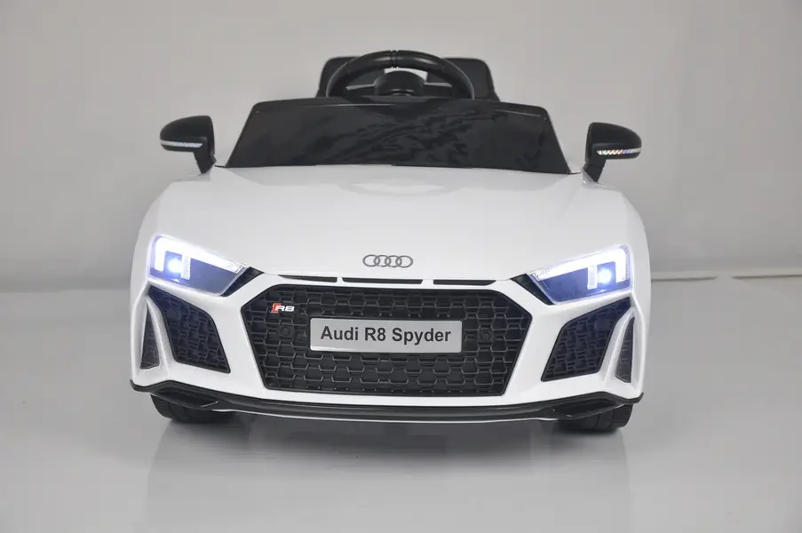 Veturë w/rc Licenced Audi R8 Spyder WHITE, Ngjyra: E bardhe