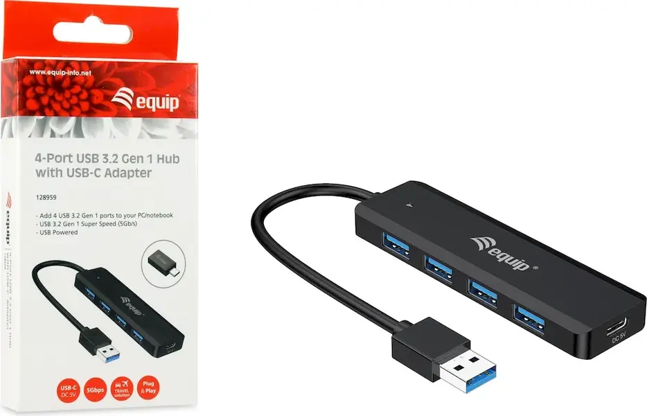 Konvertues Equip USBHUB 4Port 128959