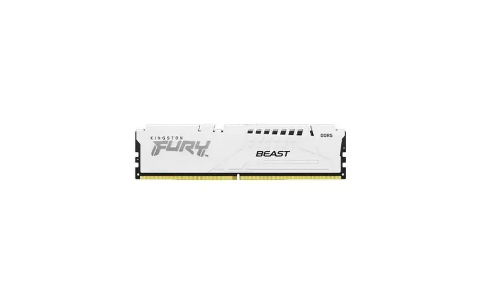 Ram për PC Kingston DIMM, DDR5, 16GB, 6000MHz, CL32, 1.35V, FURY Beast KF560C40BW-16 / White